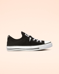 Converse Chuck Taylor All Star Shoreline Knit Női Slip On Fekete/Fehér | YAQTUDM-HU